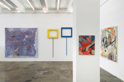 Painting in due time – Scott Anderson, Lydia Dona, Denzil Hurley, Harriet Korman, Hanneline Røgeberg, Marcus Weber - Installation view.