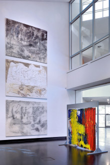 Installation view of <i>Stand Alone Paintings</i>, 2018. Courtesy of the Tang Teaching Museum.