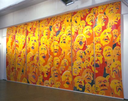 Fang Lijun – Woodcuts - Installation view.