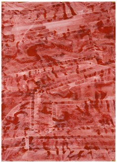 Spirited Densities – Ryan McLaughlin, Zach Nader, Ferdinand Penker, Emma Webster - Ferdinand Penker, Ohne Titel, 1999. Tempera on paper, 30 x 27.5 in.