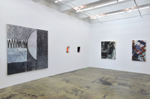Installation view, east and south walls.