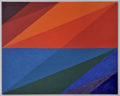 Harriet Korman - <i>Horizontal</i>, 2011. Oil on canvas, 48 x 60 in.