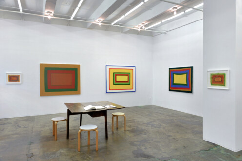 Installation view, east and south walls.