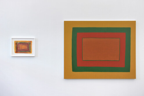 Installation view, east wall.