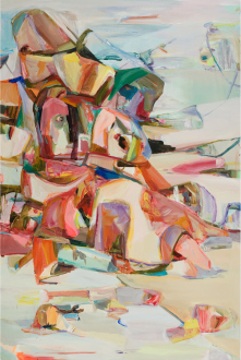 Haeri Yoo – Pain Patch - Haeri Yoo, Shore, 2008. Acrylic and pigment on canvas, 72 x 48 in.