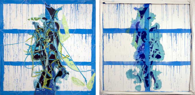 Dona Nelson – Double sided paintings - <i data-eio=