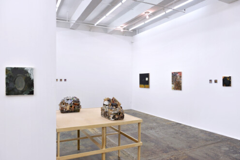 Installation view: north and west walls.