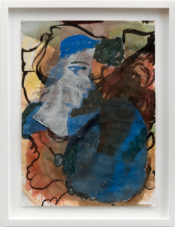 Jackie Gendel, Untitled, 2015. Gouache on paper, 9 x 12 in.