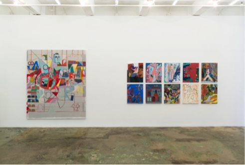 Installation view: west wall
