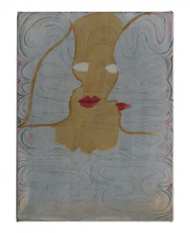 Jackie Gendel, tbt, 2018. Oil on canvas, 16 x 12 in.