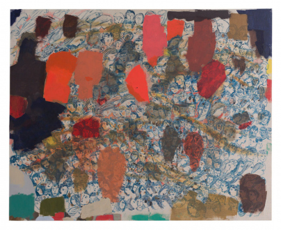 Jackie Gendel, tbt, 2019. Oil on linen, 48 x 60 in.