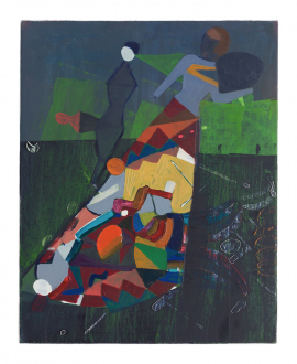 Jackie Gendel – Stained Glass Cliff - Jackie Gendel, tbt, 2019. Oil on canvas, 20 x 16 in.