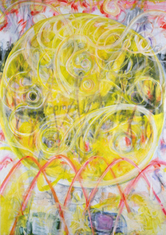 Jutta Koether – I Is Had Gone - Coronal Holes and the Sunny Eyes of Women, 1999. Oil on canvas,
72 x 52 in.