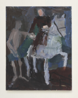 <i>Horse and Rider</i>, 2018. Oil on canvas, 14 x 11 in.