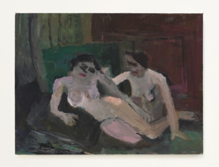 Janice Nowinski - <i>Two Nudes</i>, 2020. Oil on linen, 12 x 16 in.