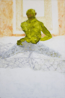 Paint as Figure – Kohei Akiba, Jonathan Delachaux, Jennifer Packer, Schandra Singh, Zheng Wei - Jennifer Packer: Acrobat, 2012. Oil on canvas, 36 x 24 in.