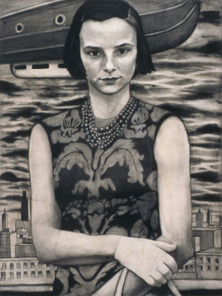 Jenny Scobel – Ingots - A Dream With No End, 2003. Graphite on prepared wooden panel, 32 x 24 in.