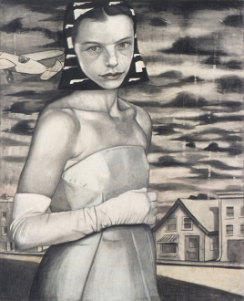 Jenny Scobel – Ingots - March, 2003. Graphite, oil and wax on prepared wooden panel, 28 x 22.5 in.