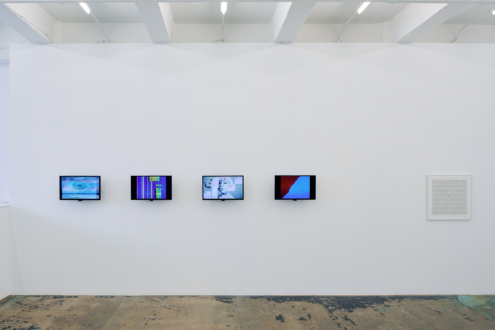 From Net Art to Post-Internet - Installation view, east wall. Photography by Phillip Reed.