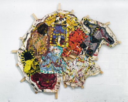 Mike Cloud – Quilt painting - Dorothy Costume Quilt Back (back), 2007