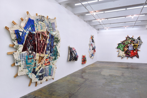 Mike Cloud – Quilt painting - Installation view: west & north walls