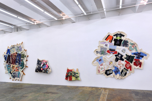 Mike Cloud – Quilt painting - Installation view: west wall