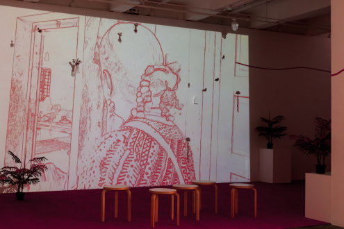 Mithu Sen – I have only one language; it is not mine - Installation view: courtesy Kiran Nadar Museum of Art, New Delhi.