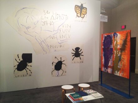 NADA Miami Beach 2015 – Dona Nelson, Elaine Stocki, Rose Wylie - Installation view from: 