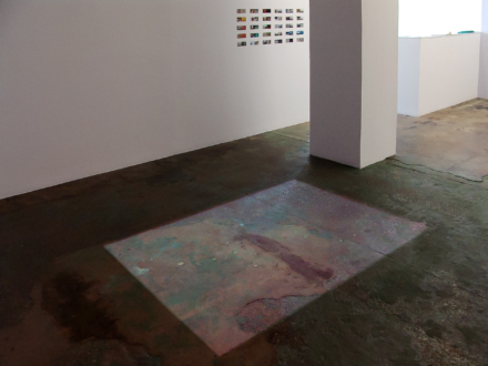 Nadia Khawaja – Drawings – Videos- Photographs - Nadia Khawaja - installation view, floor by north wall.