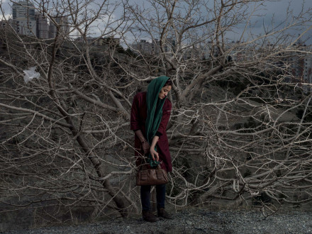 <i>Portrait of Somayeh, Blank Pages of an Iranian Photo Album</i>, 2014-2015, Tehran, Iran. Edition of 7 + 2 AP, Inkjet print on Epson Hot Press paper, 135 x 180 cm.