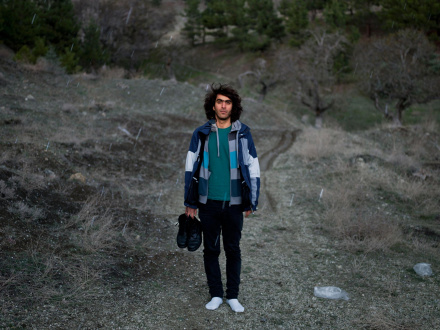 <i>Portrait of Mehdi. Blank Pages of an Iranian Photo Album</i>, 2014-2015, Tehran, Iran, 106 x 141 cm.