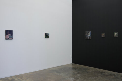 New Work - Installation view of west and south walls. 