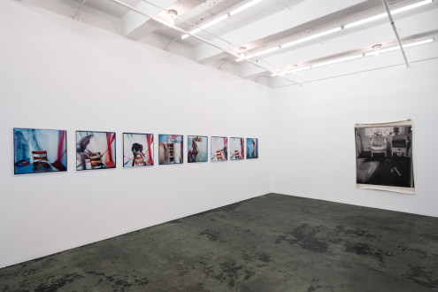 Oladélé Ajiboyé Bamgboyé, 2023 - Installation view, east and south walls (photo: Fernando Sandoval/MW).