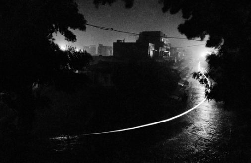 Pablo Bartholomew – Outside In - View From My Balcony, New Delhi, 1976. Gelatin silver print, edition of 10 (+3 AP), 16 x 24 in.