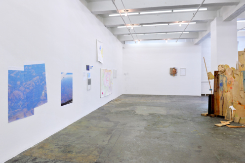 Róza El-Hassan – Labyrinth of Rebellion - Installation view: west and north walls. 