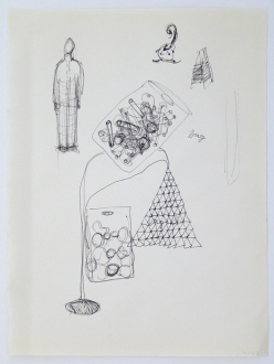 Roza-El-Hassan - Soumenlinna Series, 1999. Work on paper, 13.75 x 9.75 in.