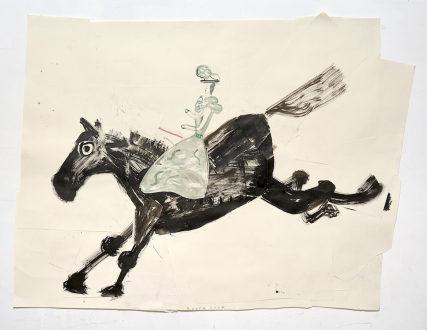 Rose Wylie – Girl and Spiders - 