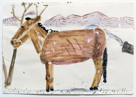 Rose Wylie – Girl and Spiders - 