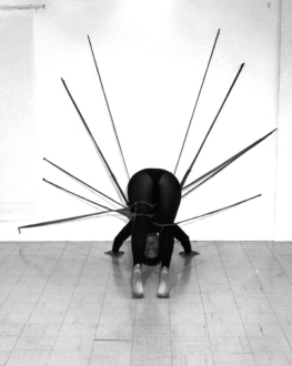 Senga Nengudi – Performances 1976 – 81 - Senga Nengudi, Performance Piece (Triptych), 1978. Gelatin silver print. 