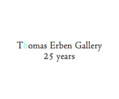 Thomas Erben Gallery – 25 years - Image captions in order of appearance: <p style='margin-right:0in;margin-left:.3in;font-size:15px;font-family: