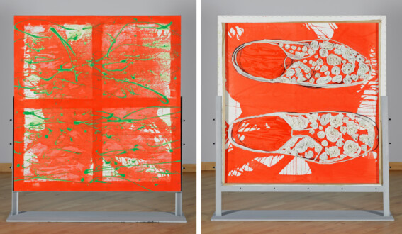 Dona Nelson – Double sided paintings - <i data-eio=