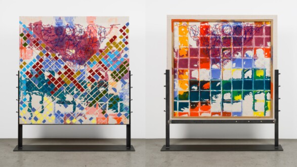 Dona Nelson – Double sided paintings - <i data-eio=