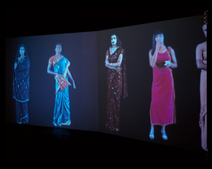 Tejal Shah – What are You? - Installation view from What are You? Installation with two channel video; color, sound. 11 min.