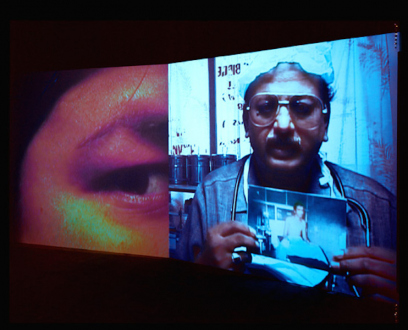 Tejal Shah – What are You? - Installation view from What are You? Installation with two channel video; color, sound. 11 min.