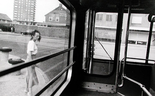 Tom Wood – The Bus Project - Croxteth, 1986. B/W print, 9.5 x 14 in, edition of 6 (+1 AP).