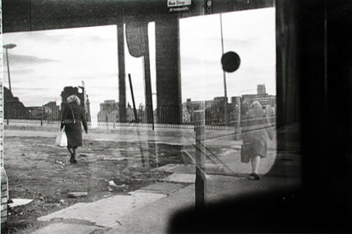 Tom Wood – The Bus Project - St. Anne's Street - City Centre, 1988. B/W print, 6.5 x 10 in, edition of 6 (+1 AP).