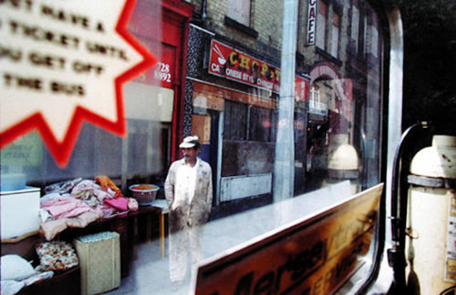 Tom Wood – The Bus Project - Smithdown Road, 1989. C-print, 12 x 18.5 in, edition of 6 (+1 AP).