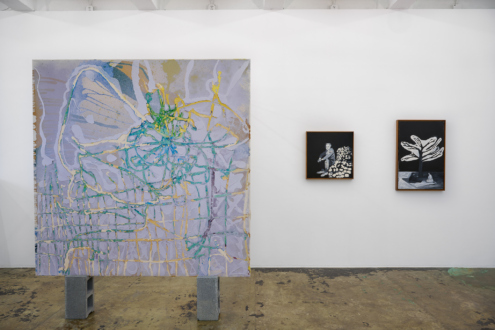 Installation view, east wall.