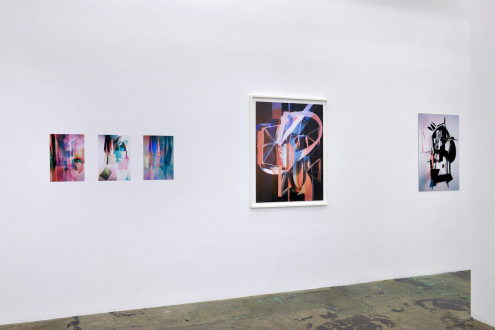 THREE SPACES for TIME - Installation view, south wall.