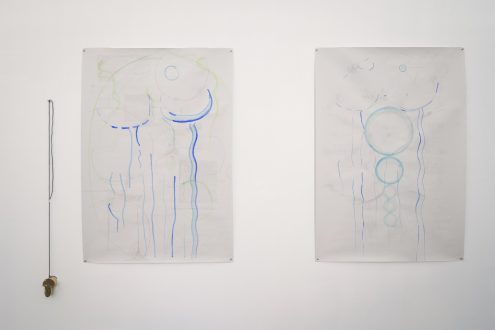 Róza El-Hassan
Untitled, 2025
Pencil and gouache on paper
59 x 41 in. (photo credit: Fernando Sandoval/MW)